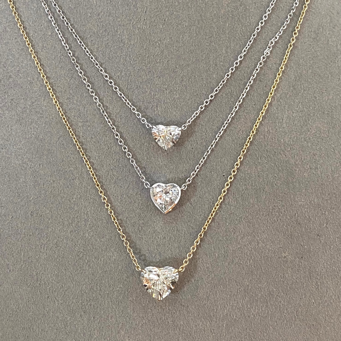 Diamond Heart Pendant Necklace