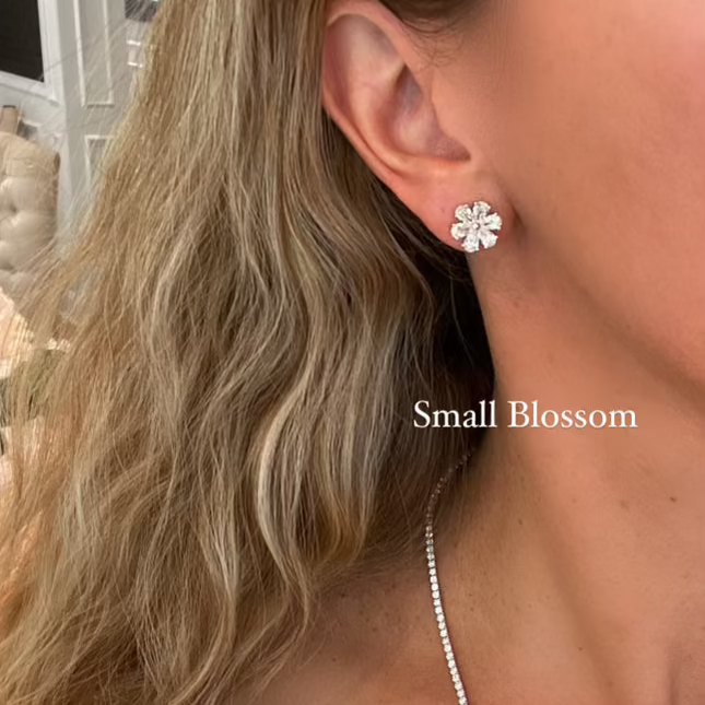 Blossom Diamond Stud Earrings