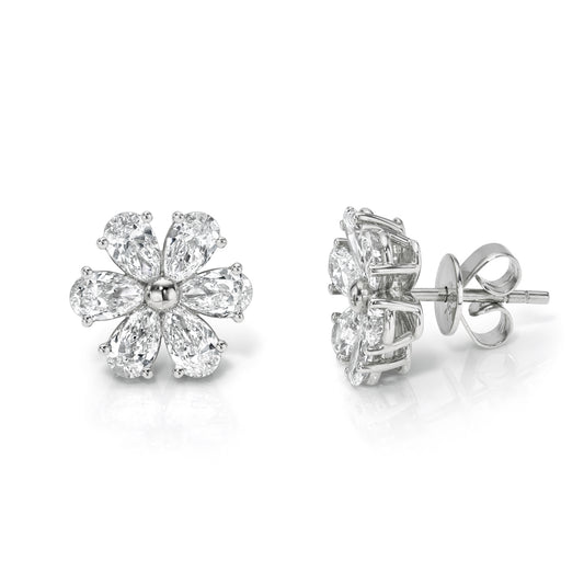 Blossom Diamond Stud Earrings