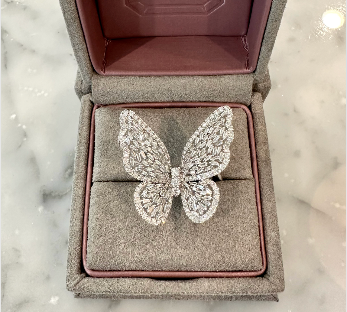 Enchanted Butterfly Diamond Ring