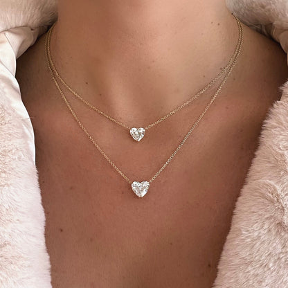 Diamond Heart Pendant Necklace