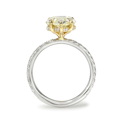 Yellow Diamond Pear Solitaire Engagement Ring