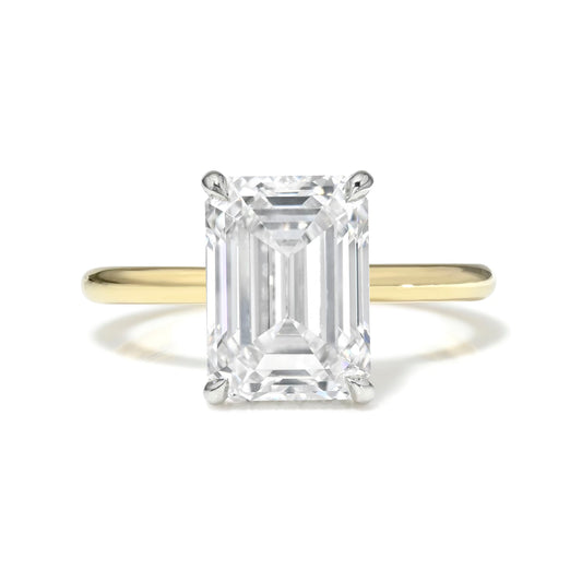 Emerald Cut Diamond Solitaire