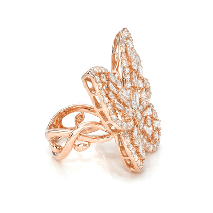 Brilliant Butterfly Diamond Ring