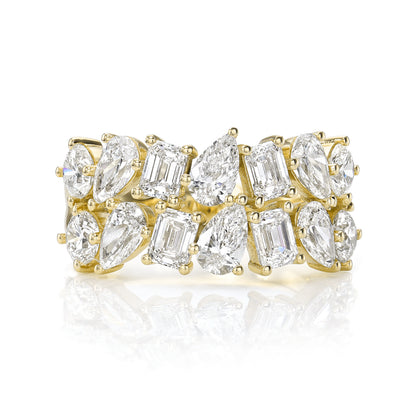 La Femme Double Mixed Cut Diamond Band