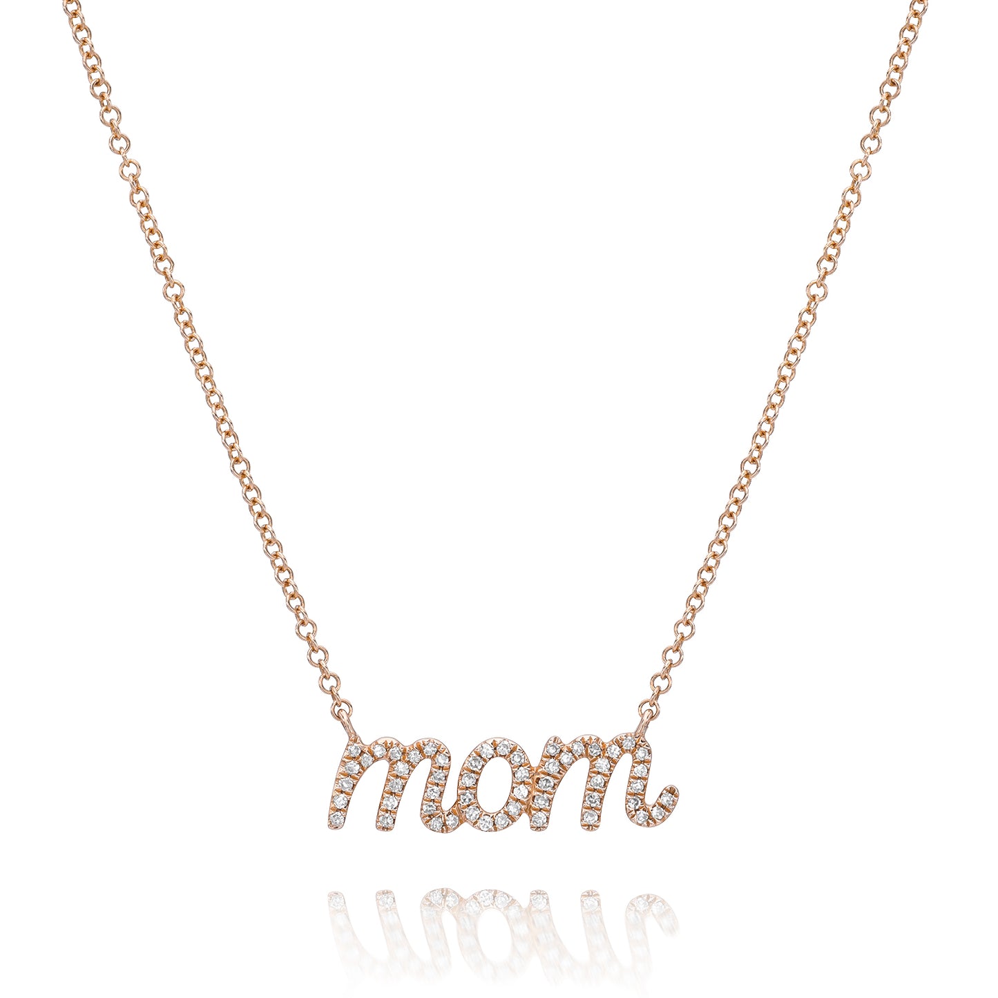 Mom Diamond Pendant Necklace