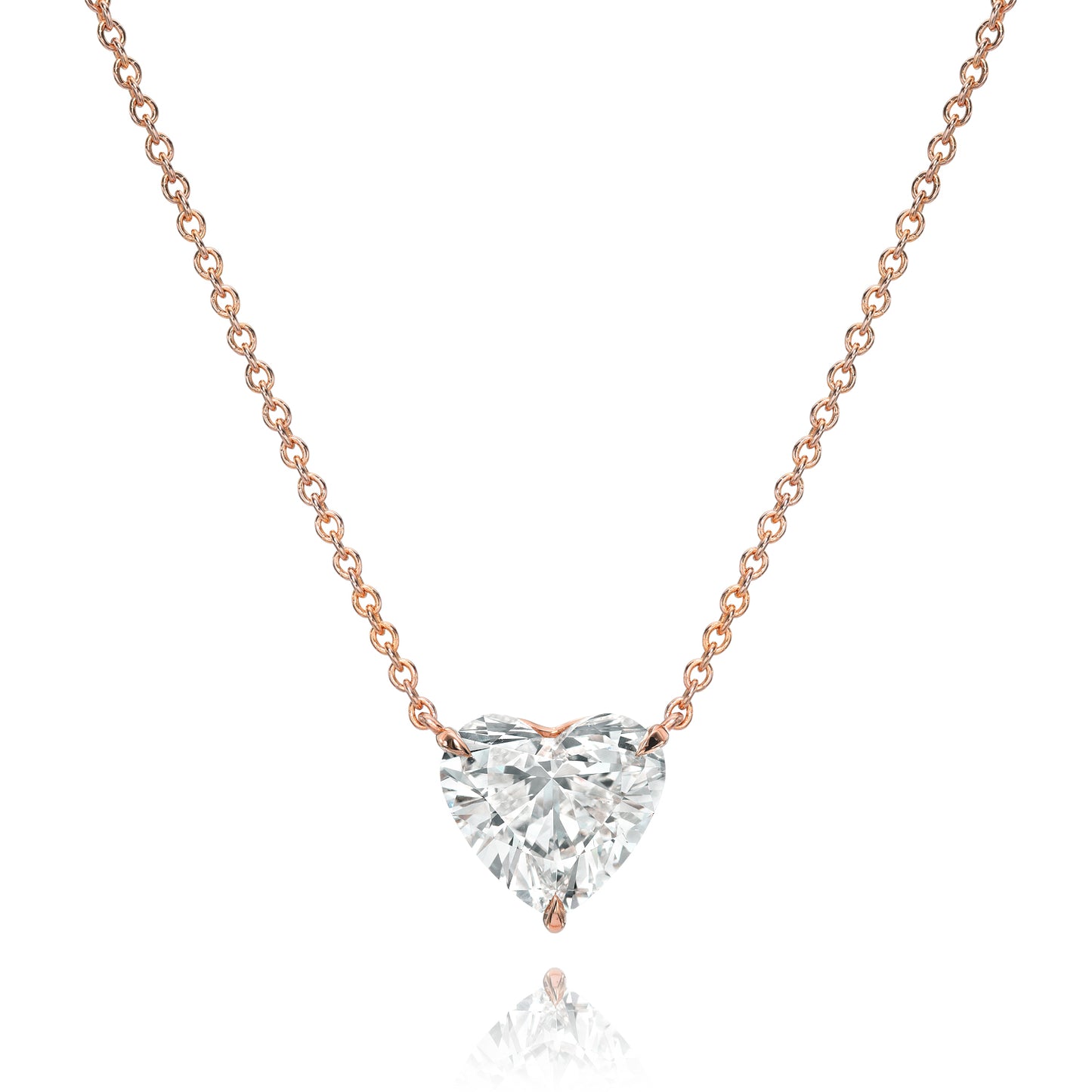 Diamond Heart Pendant Necklace