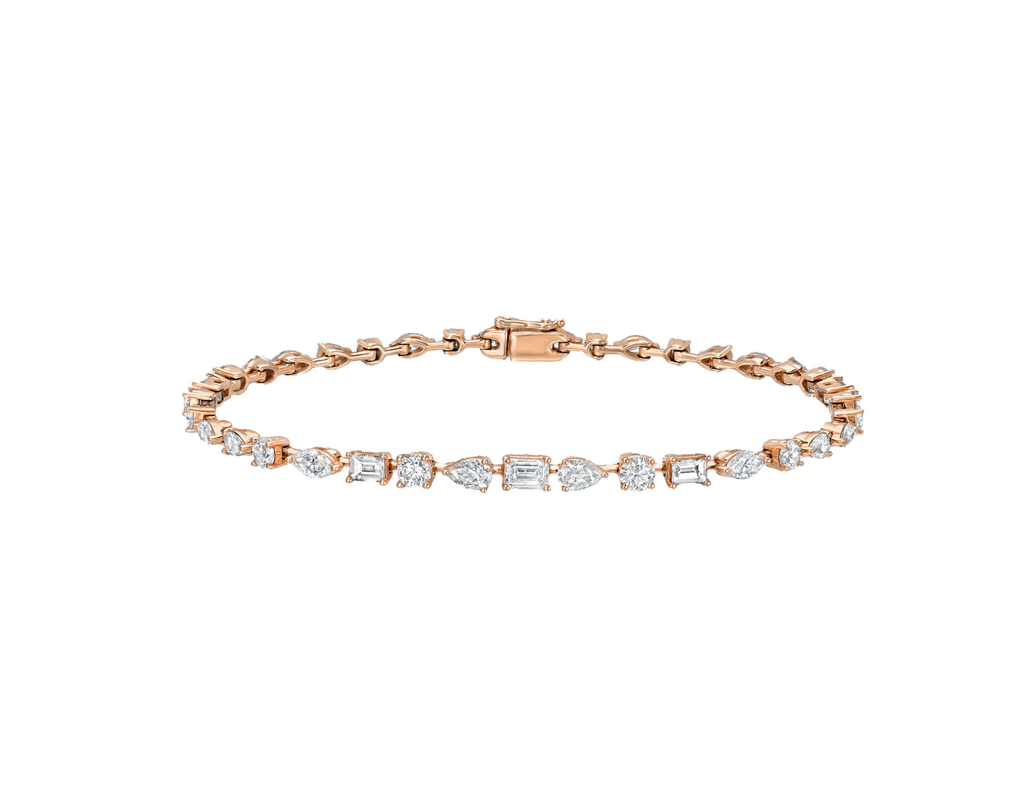 Love Shaped Diamond Bracelet