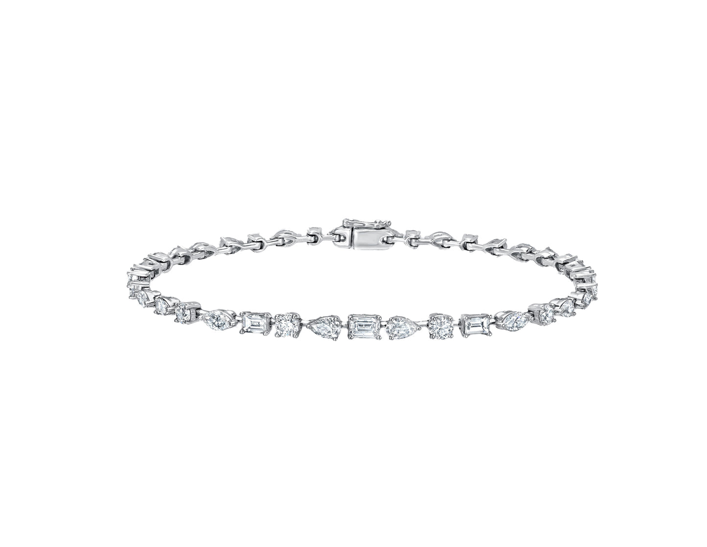 Love Shaped Diamond Bracelet