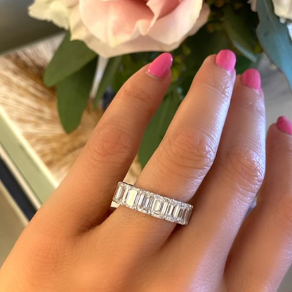 Emerald Cut Diamond Eternity Ring