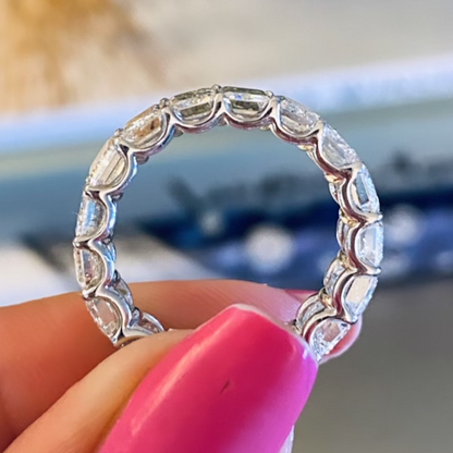 Emerald Cut Diamond Eternity Ring