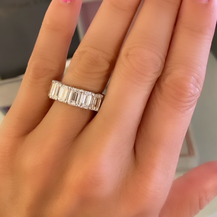 Emerald Cut Diamond Eternity Ring