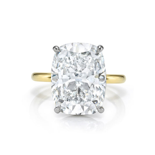 Elongated Cushion Brilliant Diamond Ring