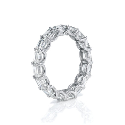 Bespoke East West Emerald Cut Diamond Eternity Ring