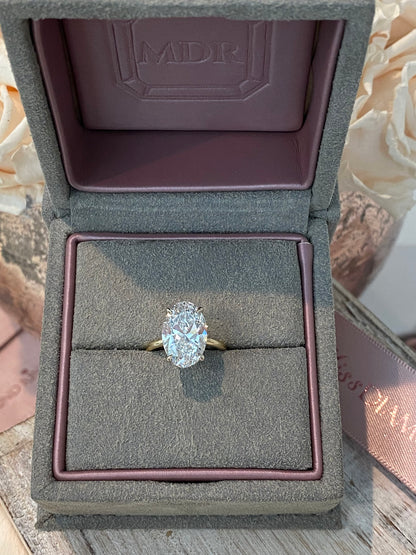 Antique Oval Diamond Engagement Ring