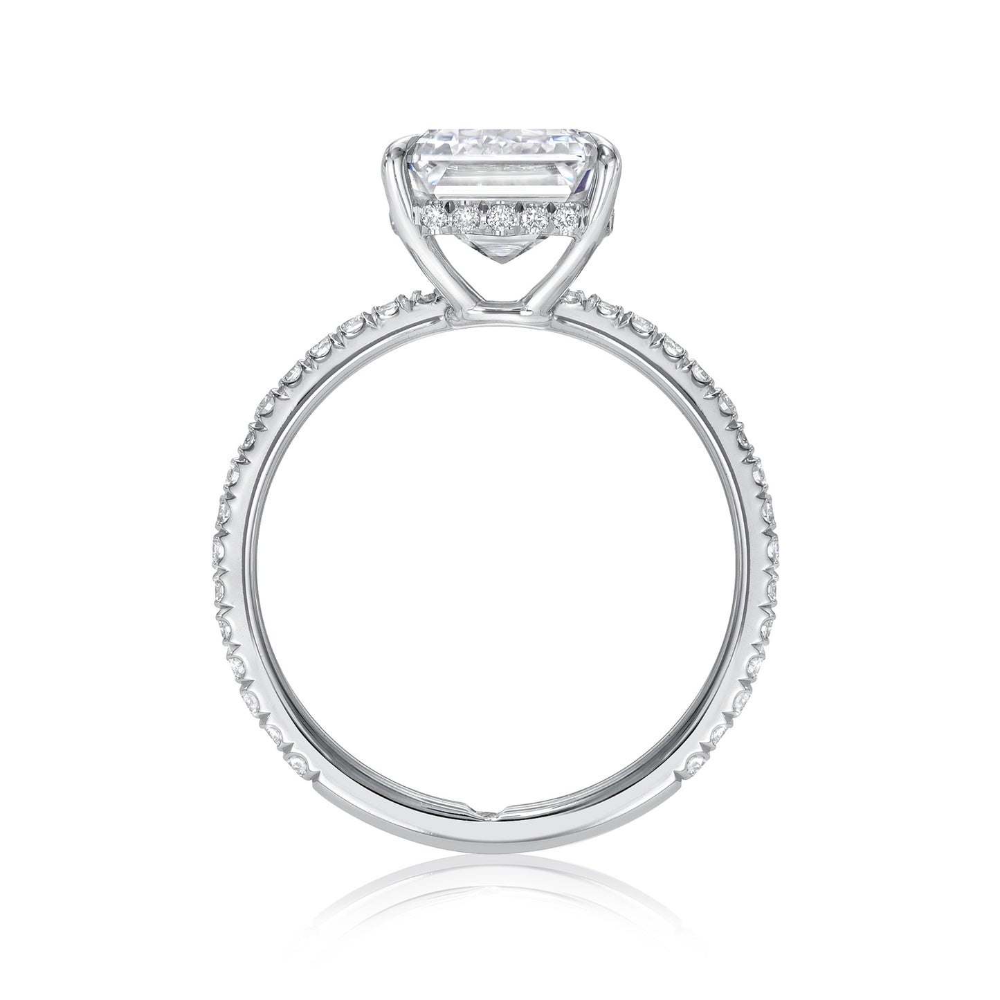 Emerald Cut Diamond Solitaire