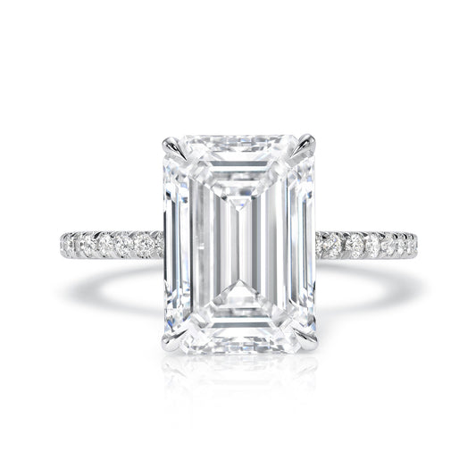 Emerald Cut Diamond Solitaire