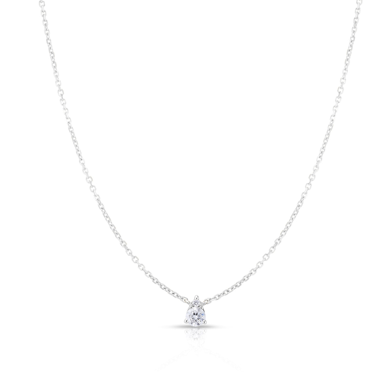 Pear Illusion Diamond Necklace