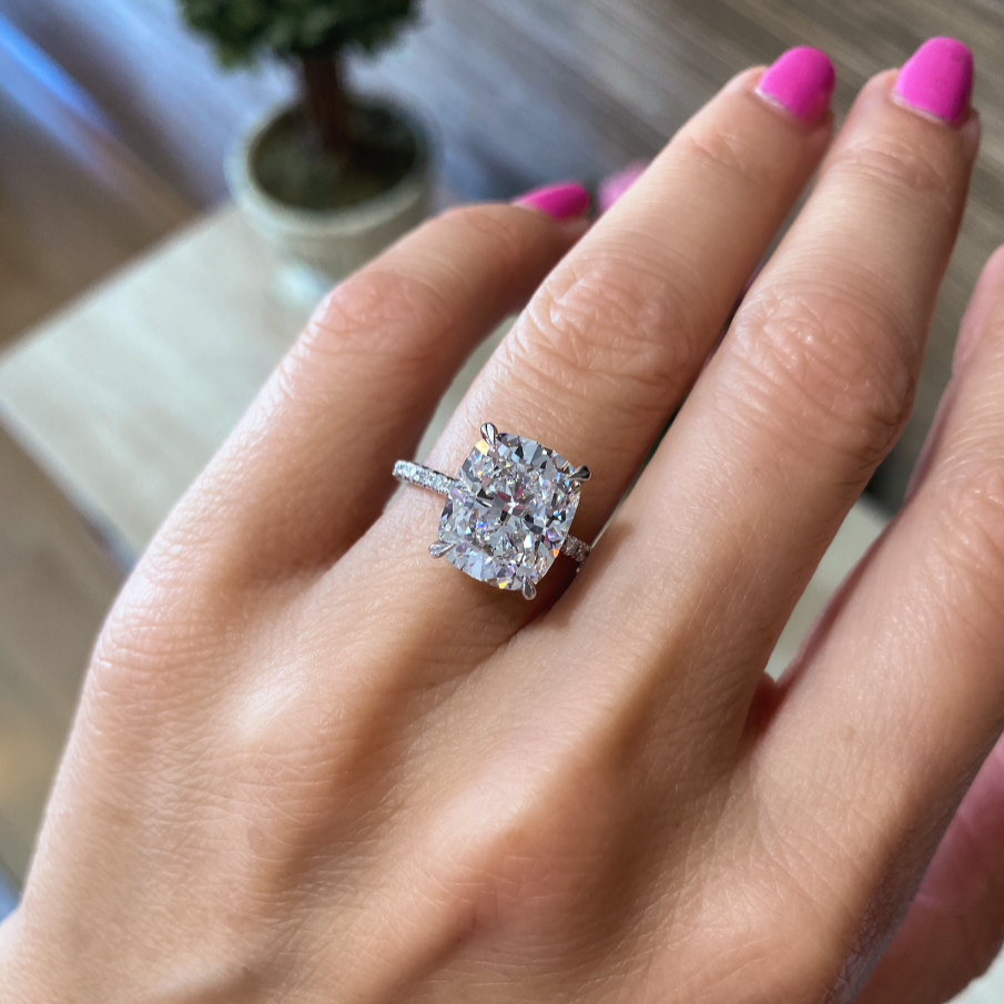 Cushion Cut Diamond Engagement Ring