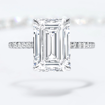 Emerald Cut Diamond Solitaire