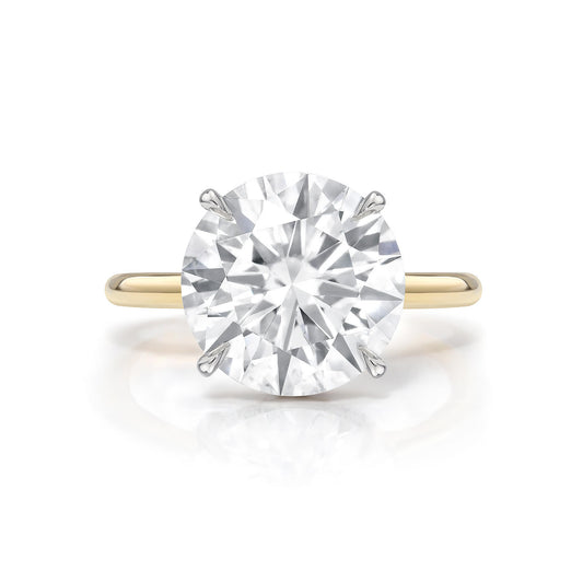 Round Brilliant Solitaire with Hidden Halo